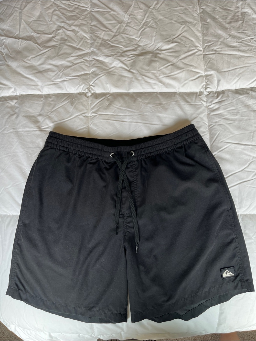 Quiksilver Black Drawstring Swim Shorts